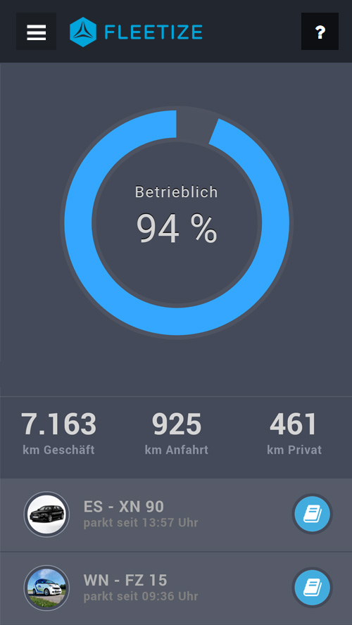 Fleetize-Dashboard - Drivers-Logbook