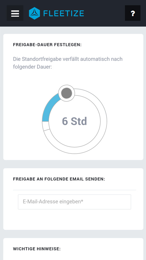 Fleetize-Dashboard - Share-Location