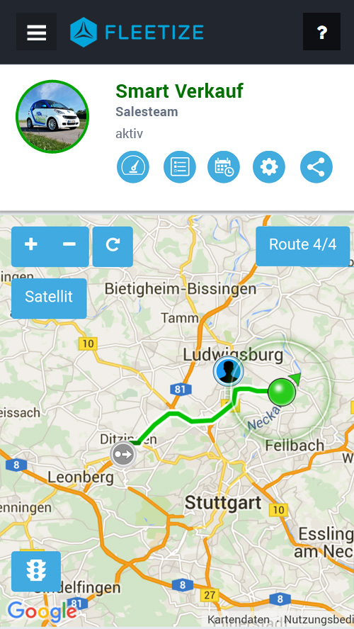 Fleetize-Dashboard - Vehicle-Tracking
