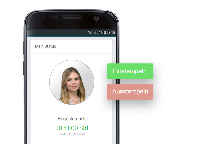 Arbeitszeiterfassung via App von FLEETIZE